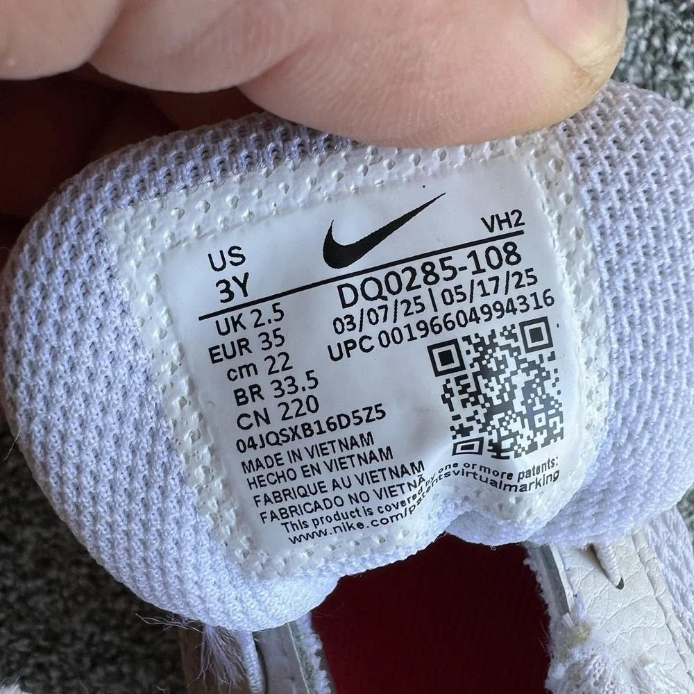 Nike Air Max Excee White Red DQ0285-108 Kids Youth Size 3Y Sneakers Shoes
